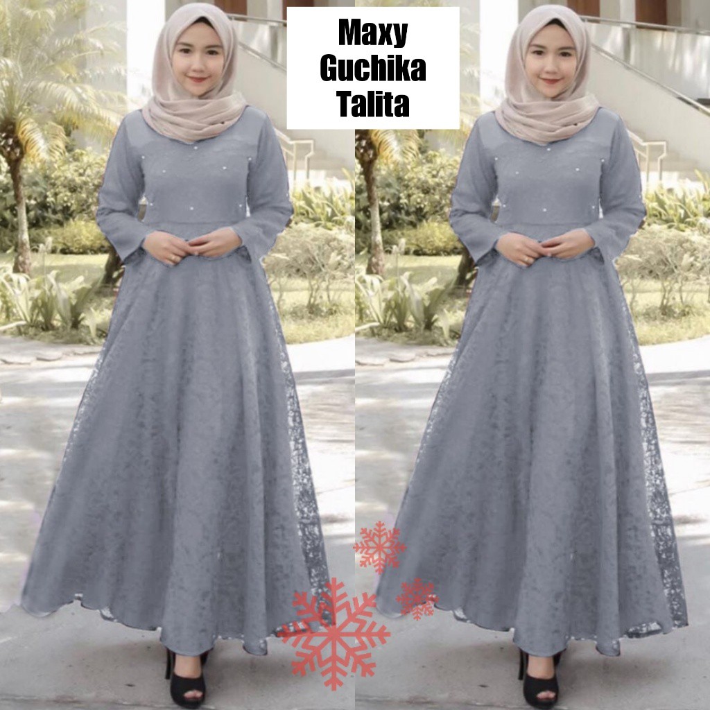 XC - Maxi Guchika Talita / Maxi Brukat Wanita / Maxi Ngetrend / Maxi Muslim