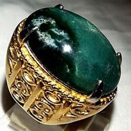 cincin batu akik pancawarna hijau Garut natural original