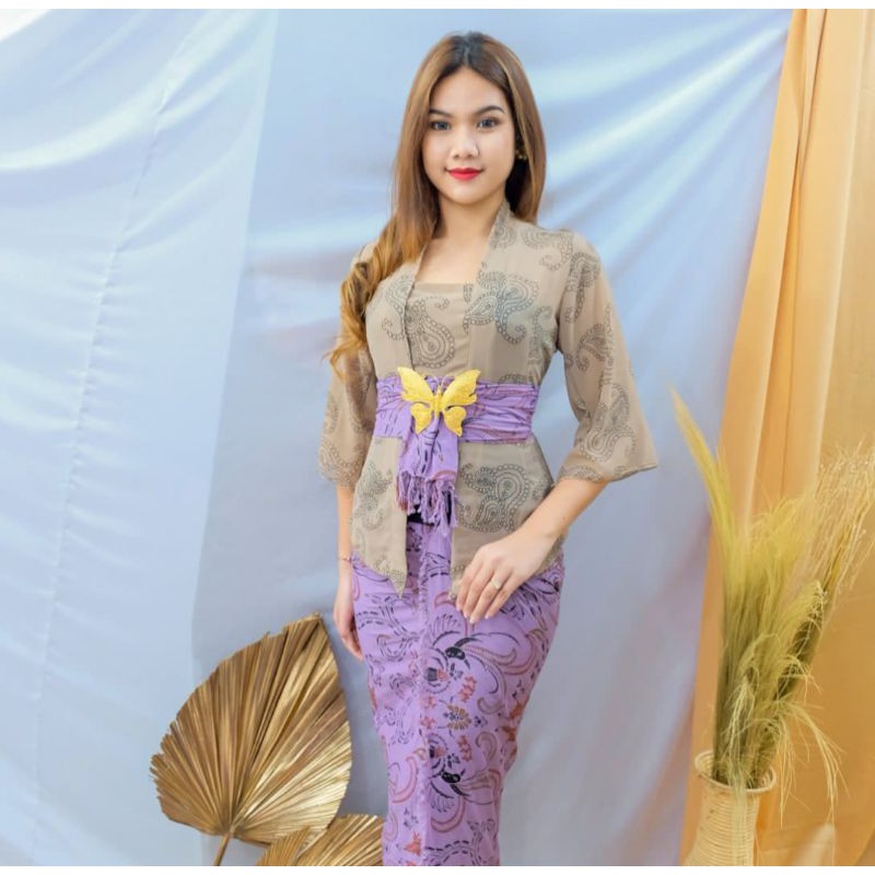 Kebaya Sifon Motif/Kebaya Sifon/Kebaya Bali Murah/Kebaya Bali