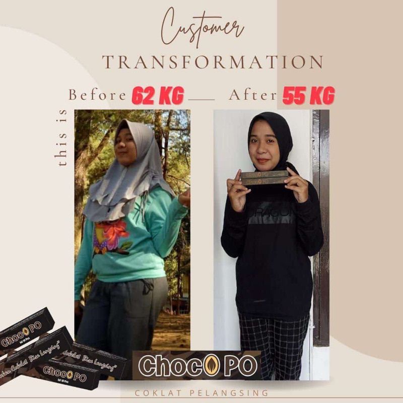 CHOCOPO COKLAT PELANGSING VIRAL / PELANGSING BADAN / MENURUNKAN BERAT BADAN /Coklat diet