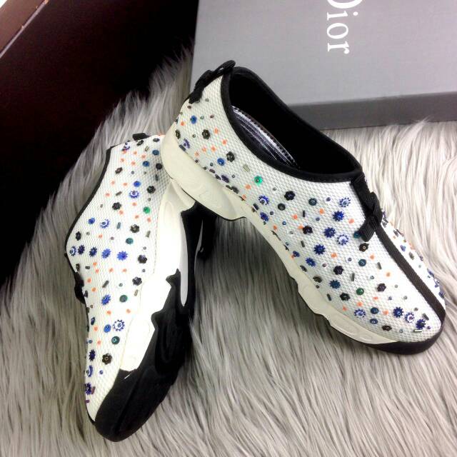 christian dior flower sneakers