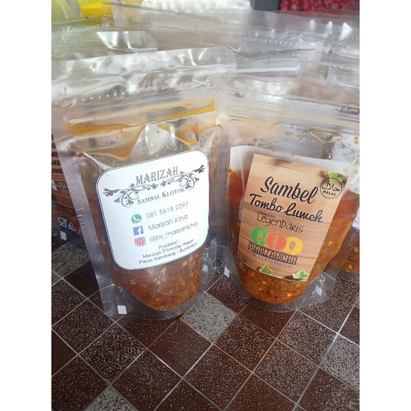 

Sambal Sambel Bawang Pouch 100ml 150gr kuliner khas surabaya