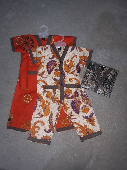 Paket (20 Pcs) S-xl 1-5 Th Piyama Batik Anak Setelan Anak Baju Tidur Batik Anak Terlaris