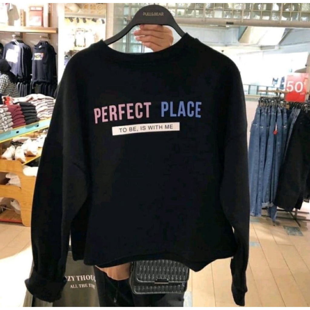 SWEATER WANITA PERFECT PLACE / SWEATER WANITA TEBAL