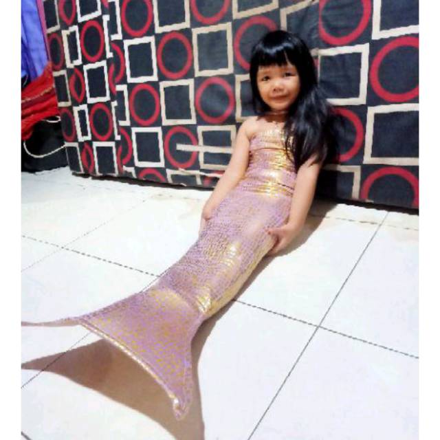 BAJU DUYUNG ANAK, baju renang, dress mermaid, putri duyung