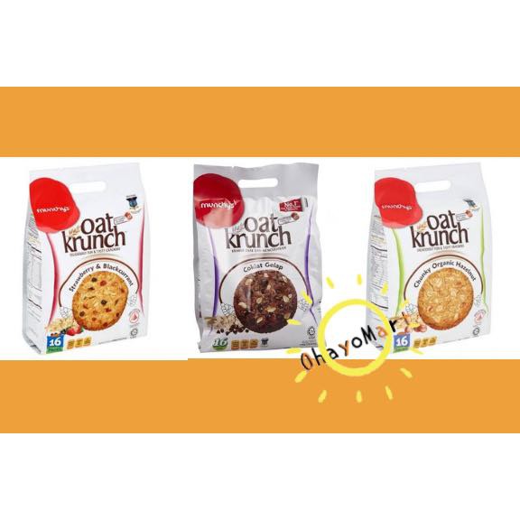 Munchys Oat Krunch/ Cookies/ Biscuits oat/ Cookies coklat/ cookies strawberry /cookies hazelnut 417g