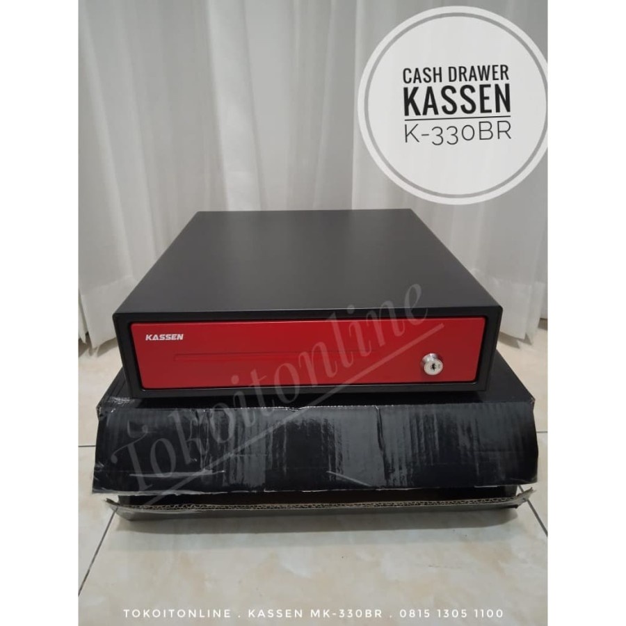 KASSEN K330 CASH DRAWER LACI KASIR LACI UANG MINI RJ11 (37x33 CM) MK330 TEMPAT UANG KASIR