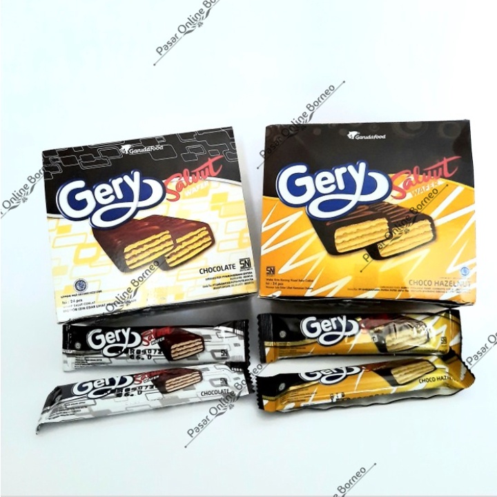 

Wafer Gery Saluut Coklat Choco Hazelnut Isi 24 Pcs