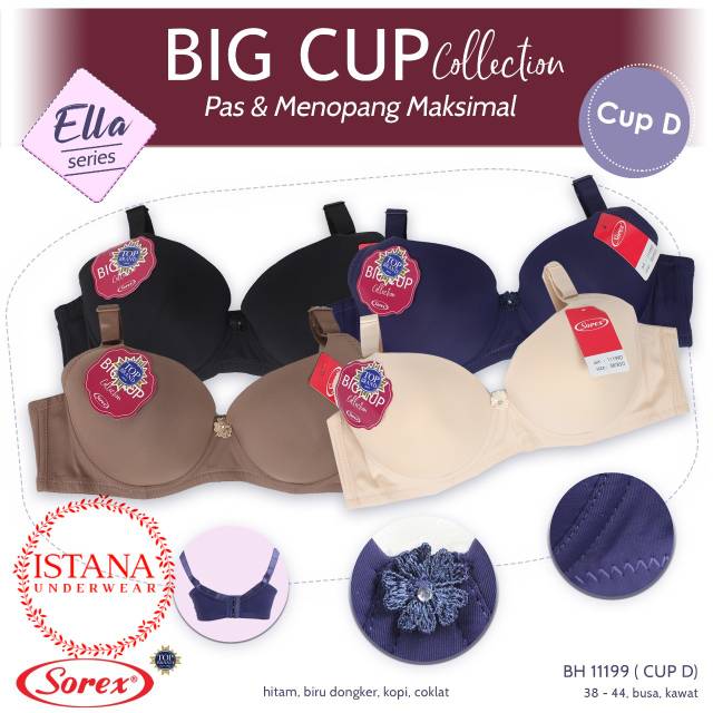 BH BRA BIG CUP JUMBO SOREX 11199 bahan lembut