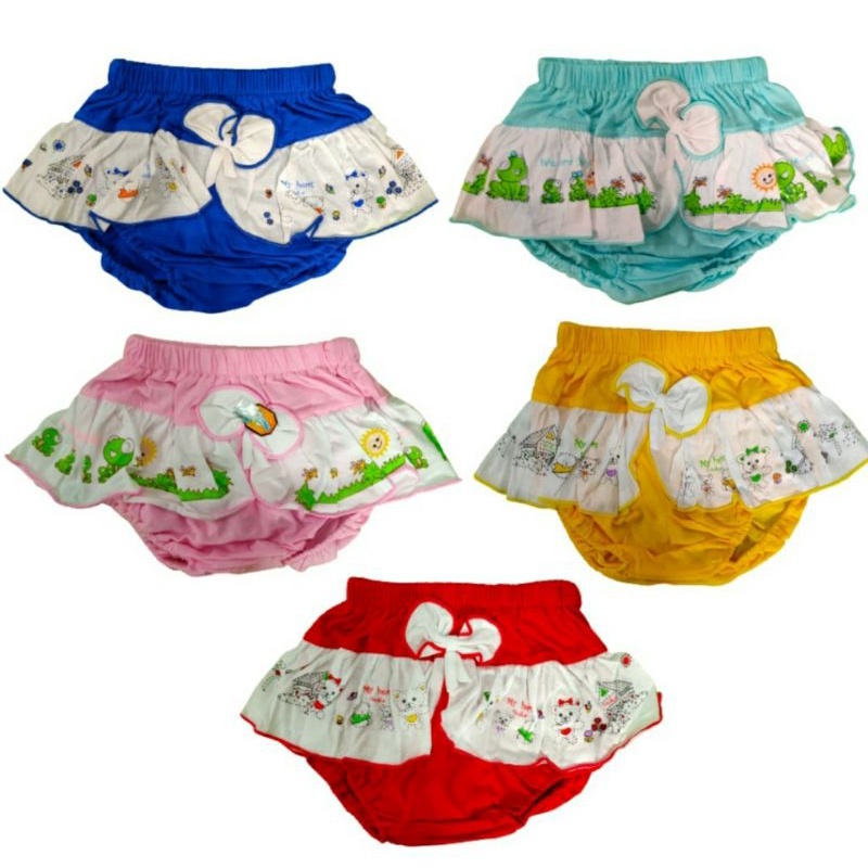 3pcs Celana dalam anak model rok / celana Lambada finka