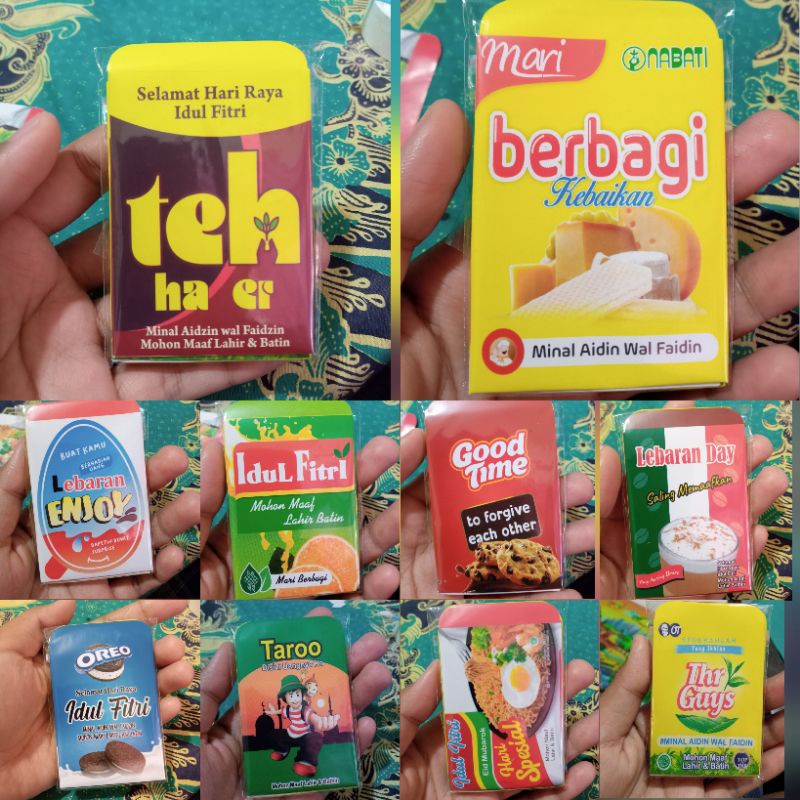 

[BISA COD || Pilih motif by chat]Amplop lebaran viral/motif snack [sudah dilipat] 10pcs/pack