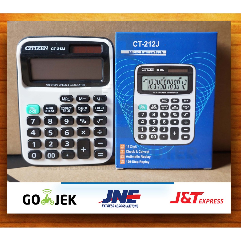 

Bluekomputer - Kalkulator Citizen CT212J / Calculator Alat Penghitung Angka - Termurah COD