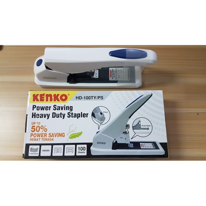 

Stapler Heavy duty Power saving Kenko HD 100TY staples besar tebal