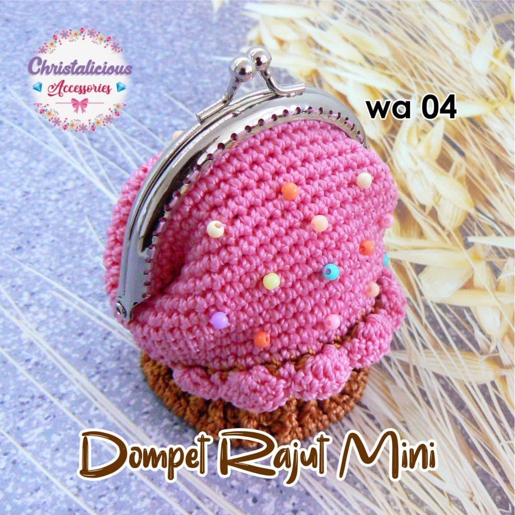 Dompet Rajutan Mini, Dompet Koin rajut, dompet behel, dompet rajutan mini 04