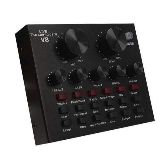 Sound card V8 MIXER External Soundcard Live Broadcast