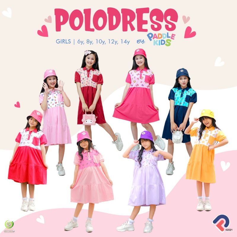 SALE RANDOM MOTIF Dress Anak Perempuan 6-14 Tahun Tanpa Topi