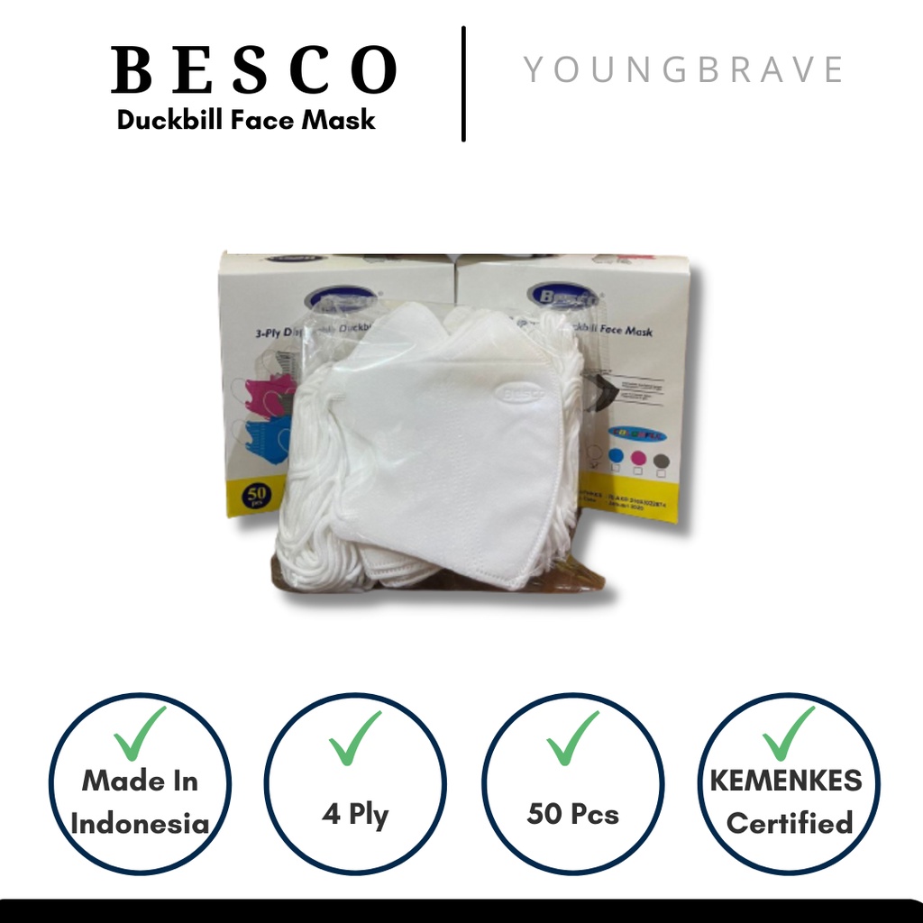Masker Duckbill Besco Isi 50 Pcs