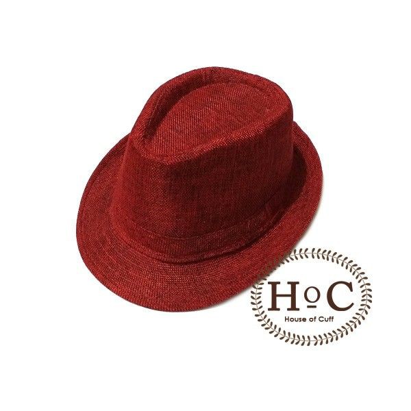 Houseofcuff Topi Fedora Hat FEDORA HAT RED FLUX