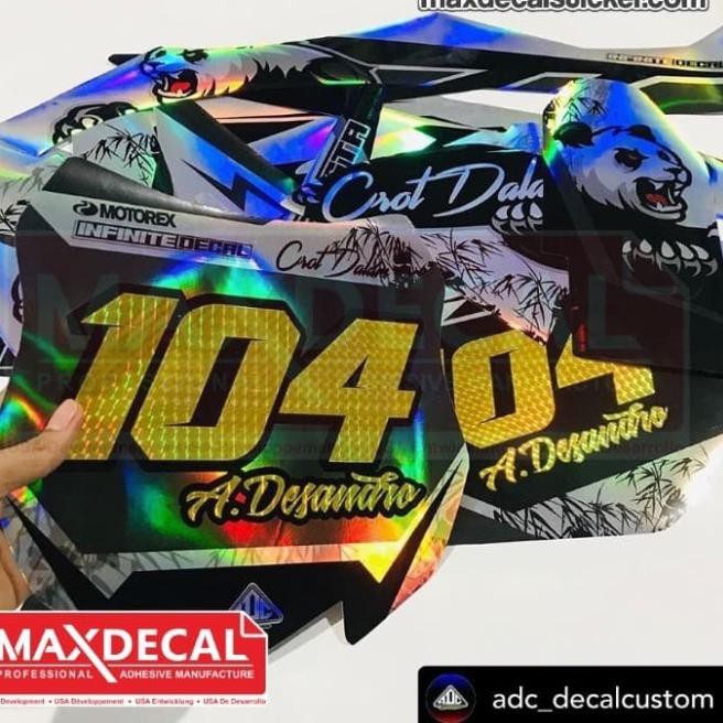 

Bagus Dipakai-73 MAX DECAL H102 Dasaran Vinyl Hologram Sisik GOLD Printable Lentur