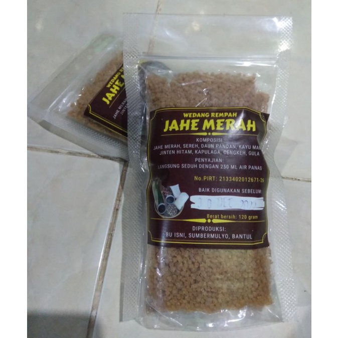 

Wedang Rempah Jahe Merah Instant