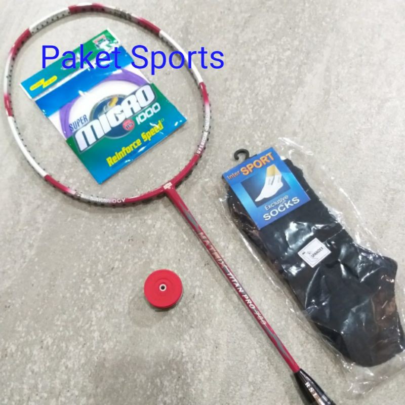 Raket RSL Matrix Titan Pro 700 Oversize + Senar RS + Pasang