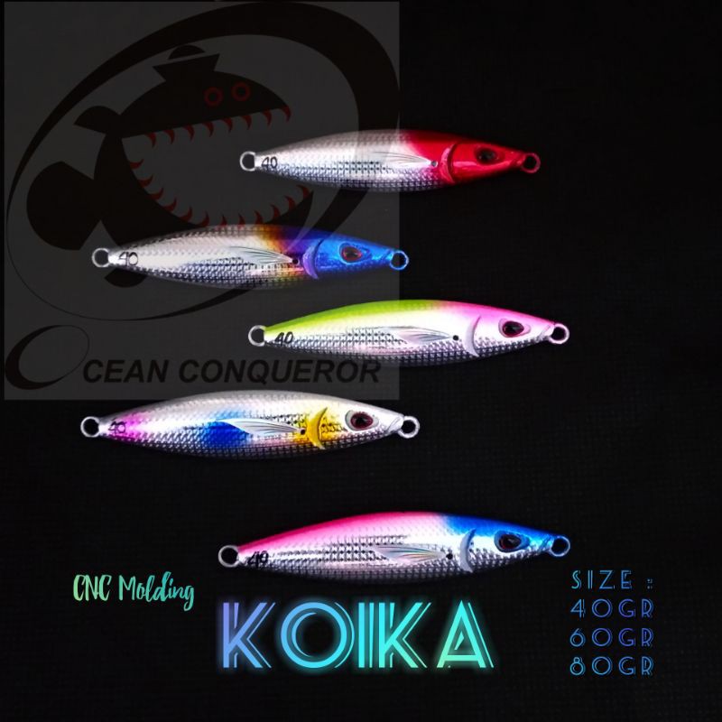 Metal Jig Koika Copy CNC Molding 40gr 60gr 80gr Glow In The Dark