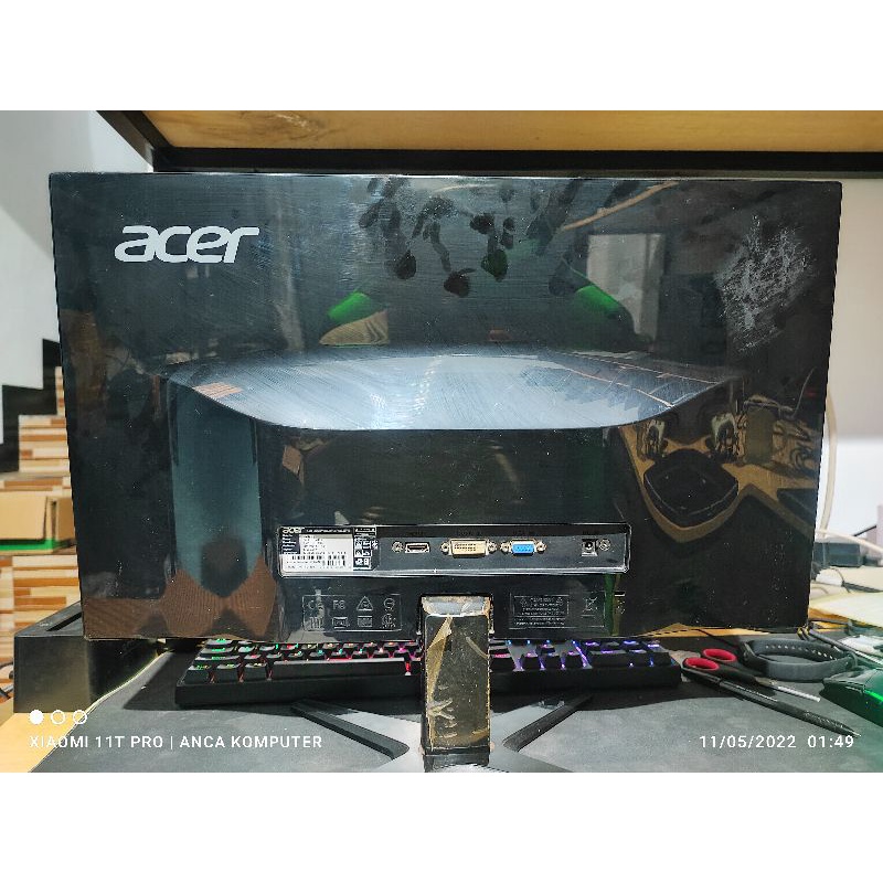 monitor gaming acer g237hl ips frameless