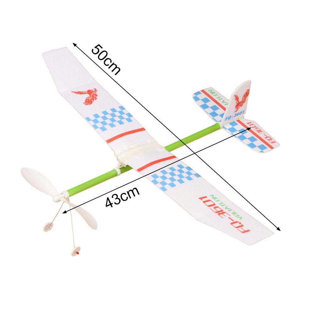 R-flower 1pc Mainan Edukasi Anak Model Pesawat Terbang Glider Power