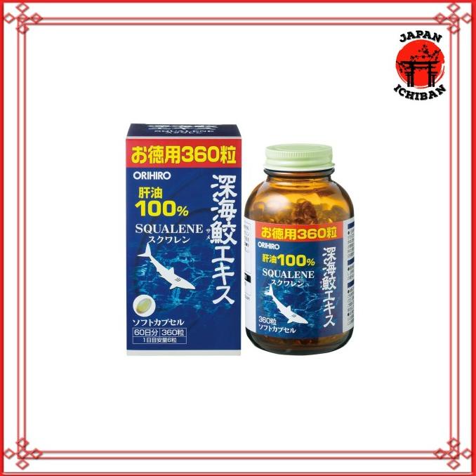 ORIHIRO Squalene 360 tablet -Minyak Ikan Hiu Original Jepang ---Terbaru---