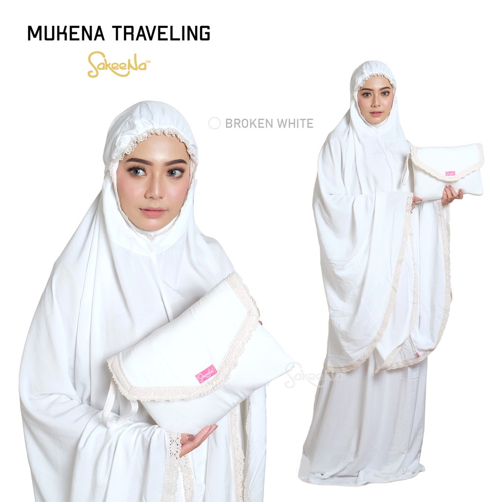 MUKENA AMPLOP Renda Premium Mukenah Dewasa JUMBO Hyget Polos All Siza Free Tas Traveling