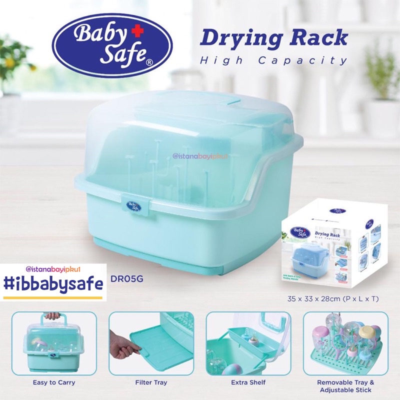 Baby Safe Travel Drying Bottle Rack / Babysafe Rak Pengering Botol Travelling Babysafe DR05