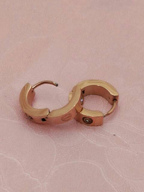 Anting titanium wanita / anting catie* titanium / anting titanium catie* warna rose gold