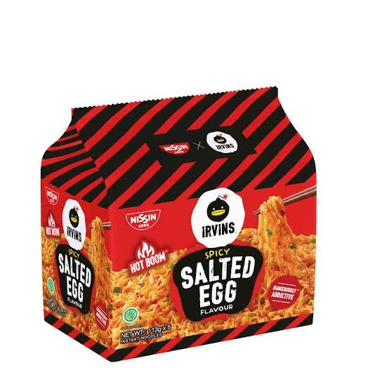 

<Q-UOR} <♥} Nissin Irvins Noodle salted egg/spicy eceran 113 gram (1 pc) <terviral}