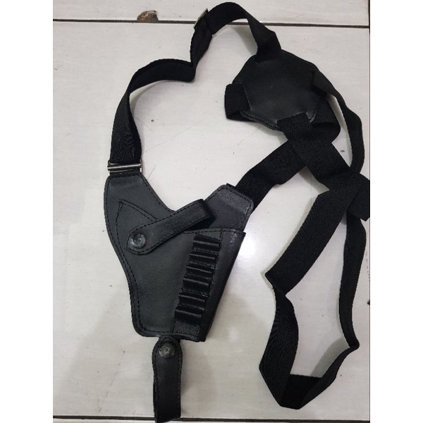 Sarung Pistol Ketiak Single Kulit | Sarung Pistol Ketiak | holster Ketiak Single