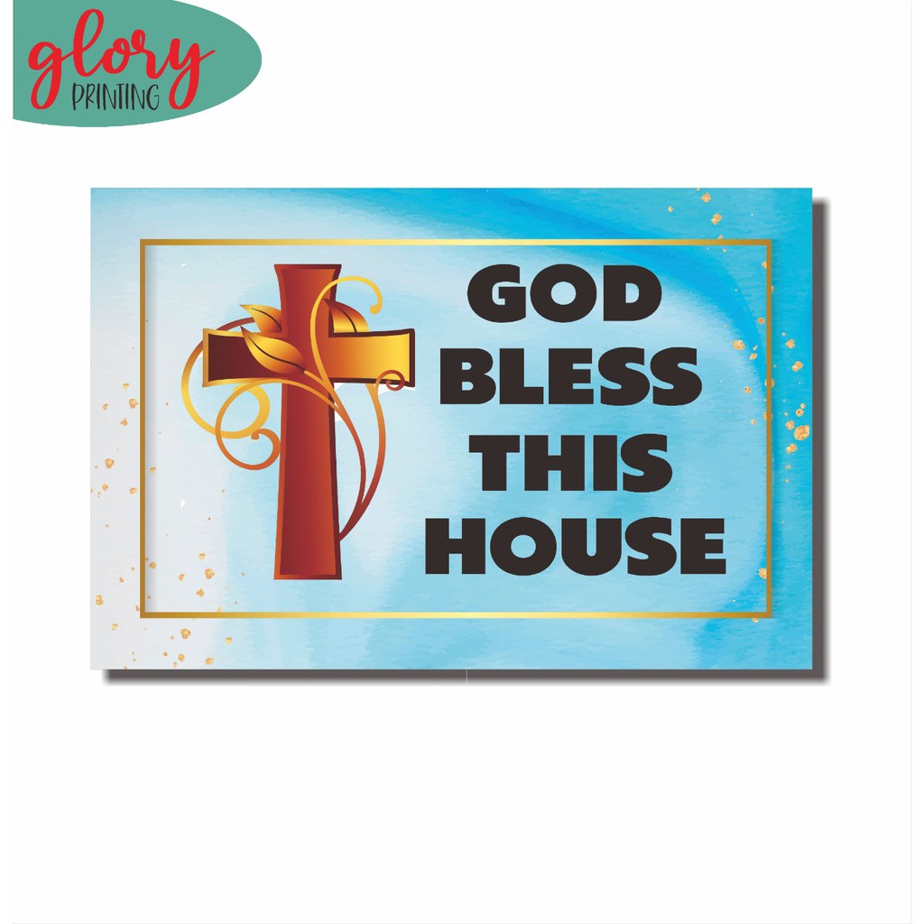 GLORY PAJANGAN HIASAN DINDING - DEKORASI WALL DECOR AESTHETIC KAMAR RUMAH - QUOTES KRISTEN GOD BLESS