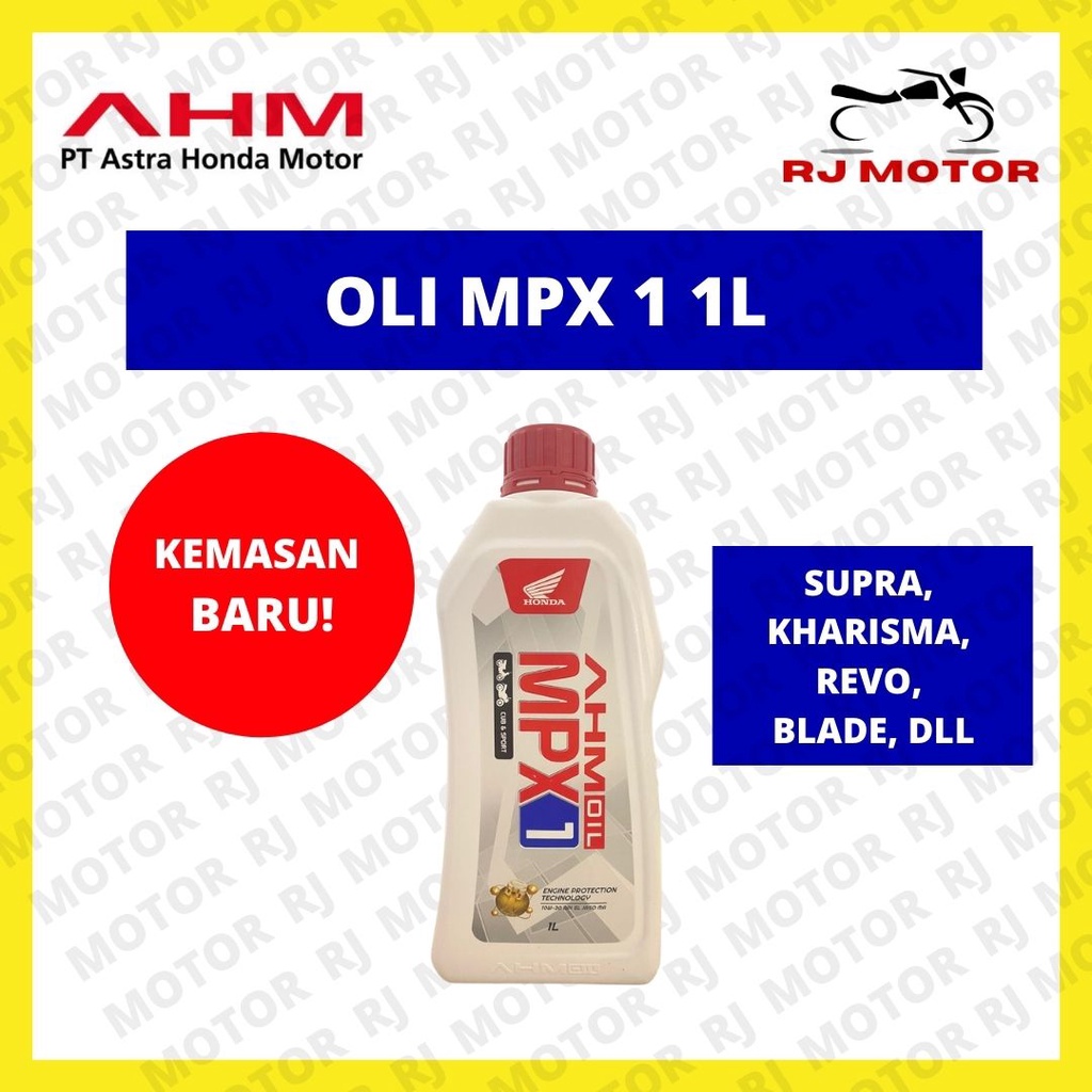 OLI MPX 1 AHM 1 LITER SUPRA KHARISMA REVO BLADE ASLI HONDA