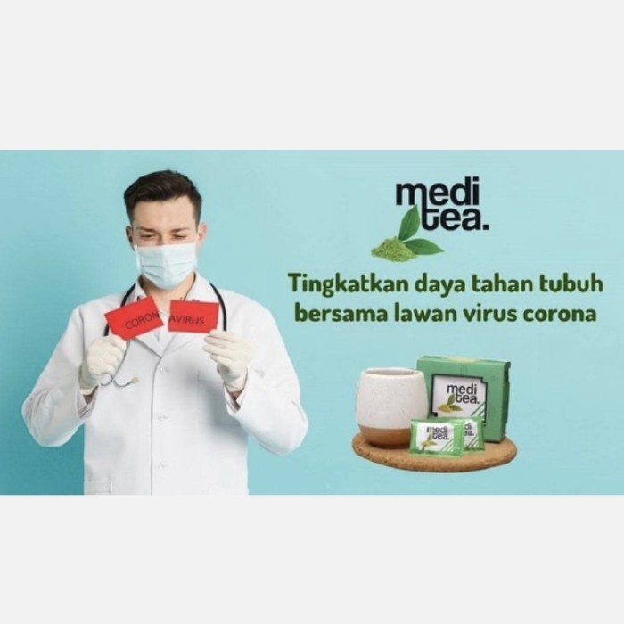 MediTea Original Teh hijau Anti Oksidan Tinggi Meditea Teh Obat Kanker