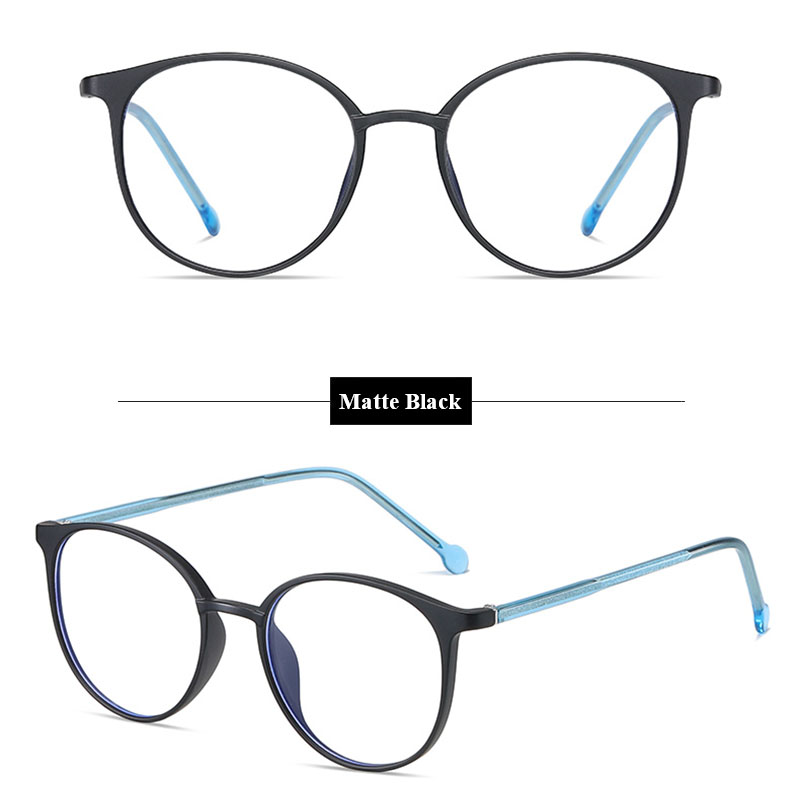 Viendo 2021 Baru Kacamata Anti Radiasi Photocromic 2 in 1 Untuk Wanita Pria Cowok Retro TR90 Elastik Frame Kacamata Komputer Anti Blueray Silau Photocromic Minus Bluecromic Minus Fotocromik Anti Sinar Matahari UV400 Kaca Mata Hitam-Matte Black