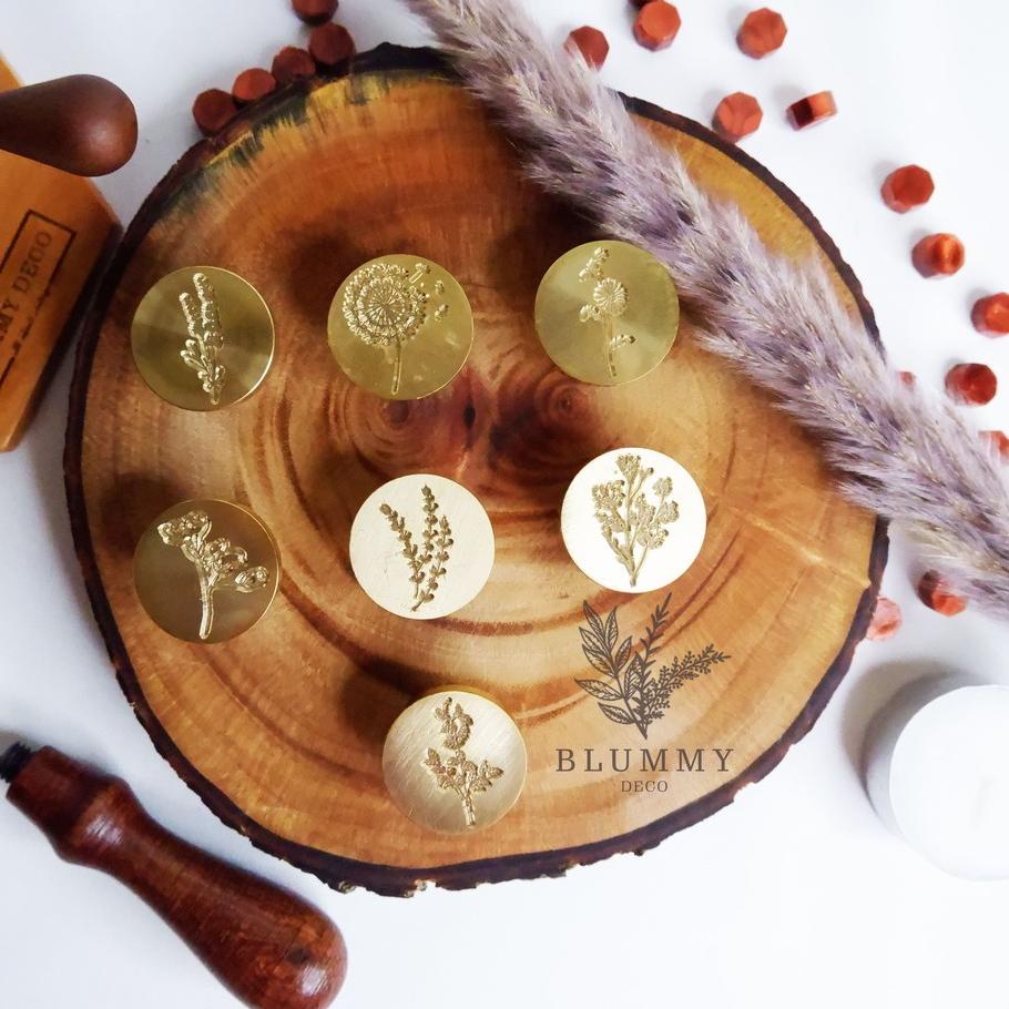 Terbaik Wax Seal Stamp Flower Segel Surat Vintage edisi Bunga Kepala Stempel Lilin Segel ,,