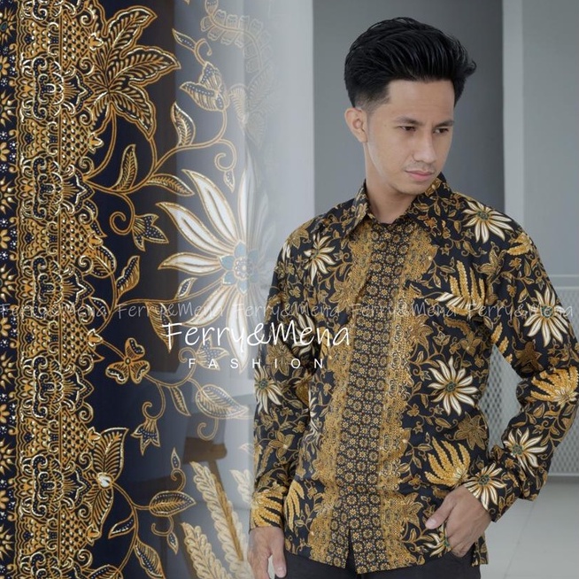 Kemeja batik pria modern / kemeja kondangan / kantor / kerja