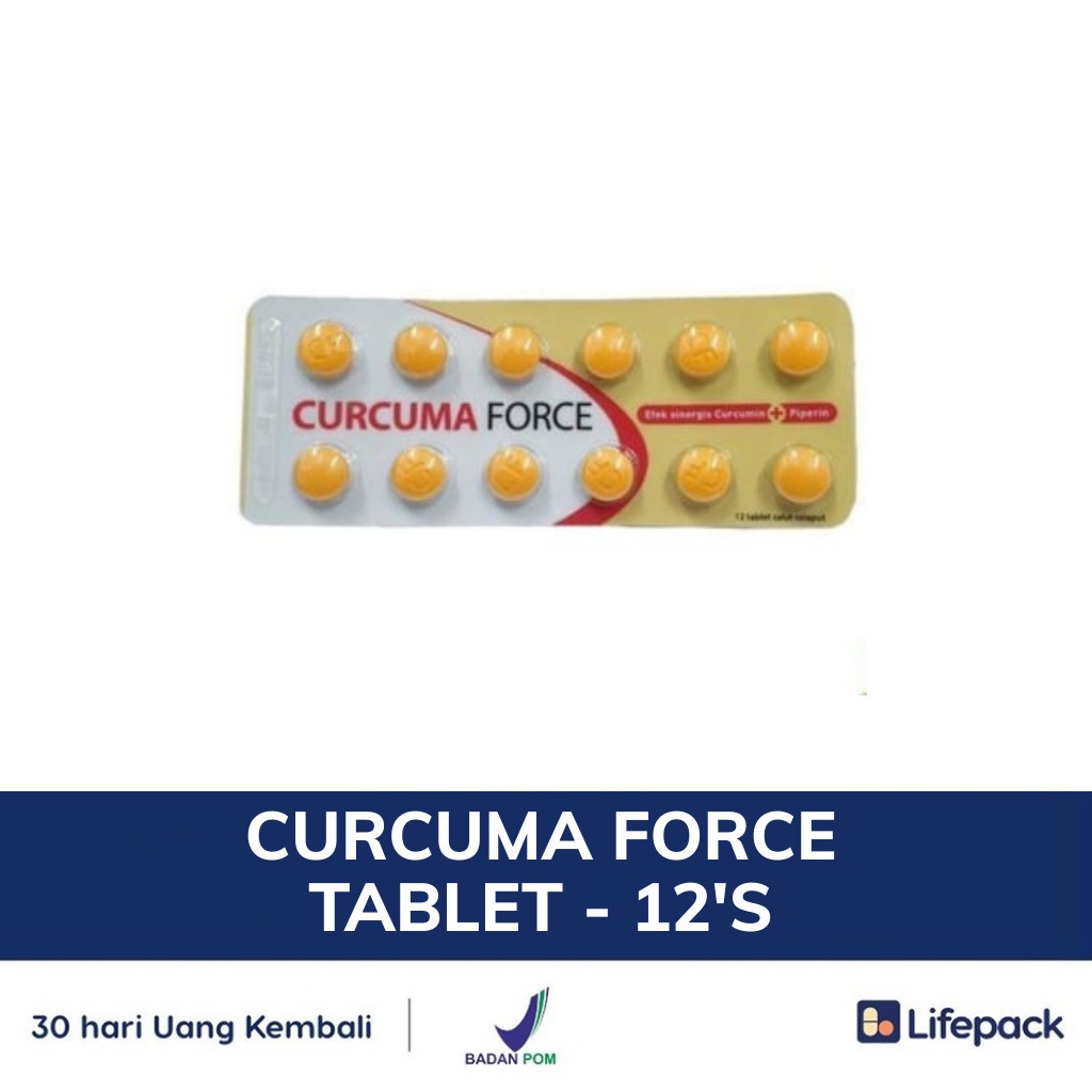 Curcuma Forte - 12 Tab - Suplemen Penambah Nafsu Makan - LIFEPACK