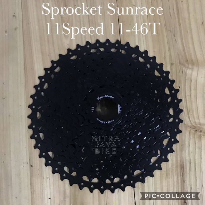 MURAH  Sprocket Cassette Sunrace 11SP speed 11 - 46 T CSMS8 EAZO XSO Black