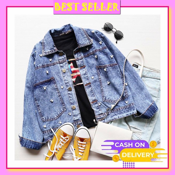 Jaket Jins Jeans Rein Jacket Wanita Cewek Import Premium . Pjg Sisil Jaket Levis Putih Crop Cewe Amr