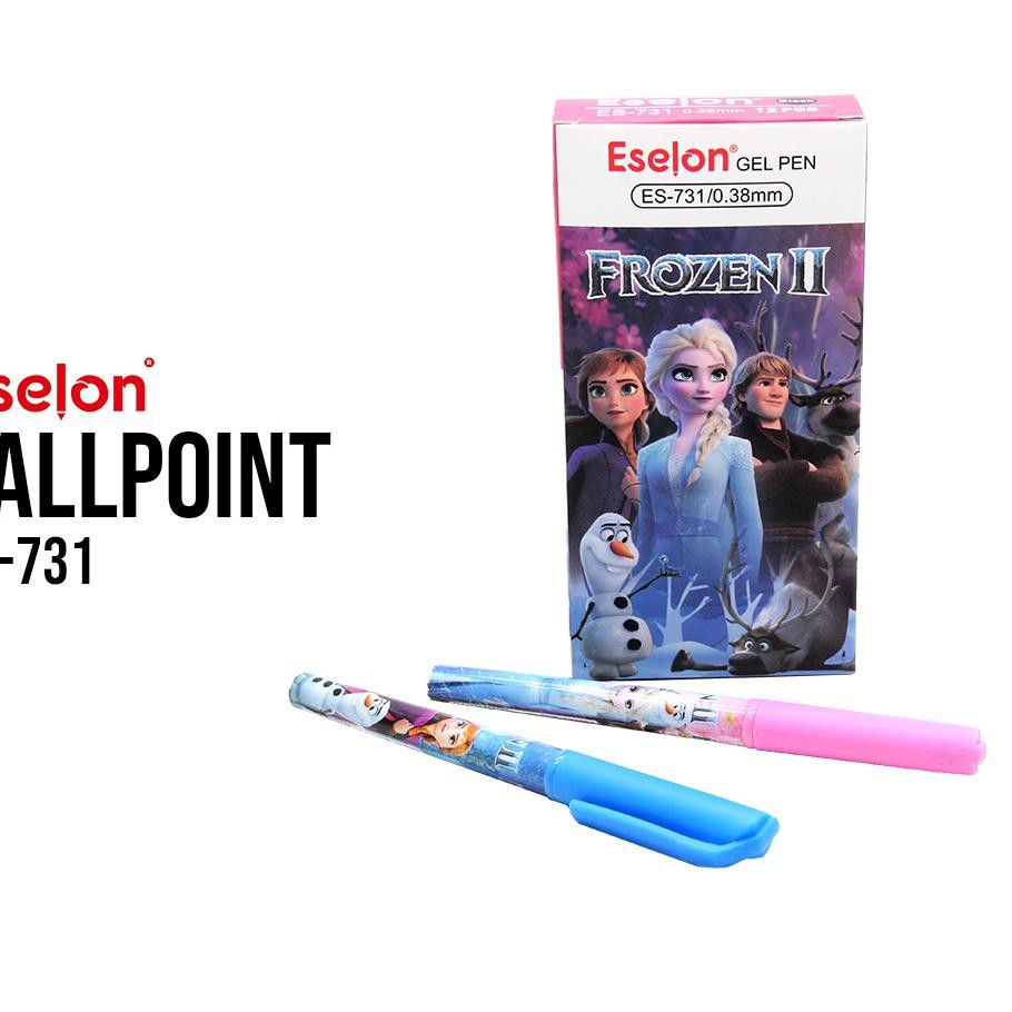 

PROMO 11.11 (bbo-597) Ballpoint gel /12pcs pulpen gel / pulpen gel frozen / Eselon ES731