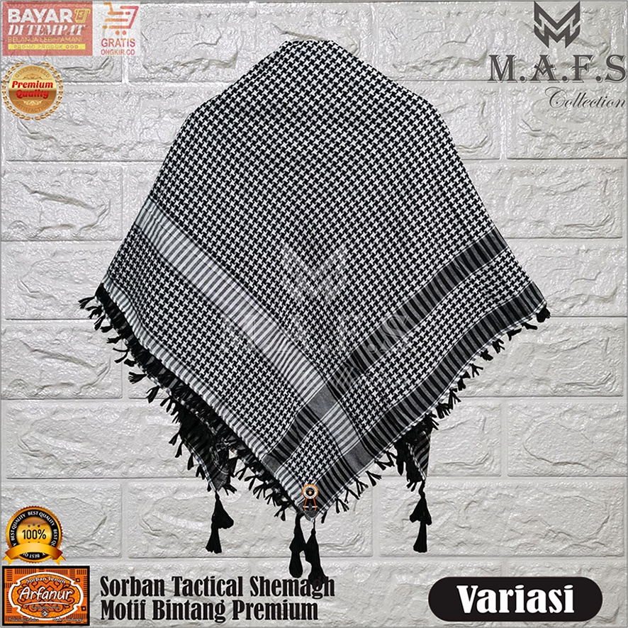 SORBAN TACTICAL SORBAN KUNCIR ARFANUR MOTIF