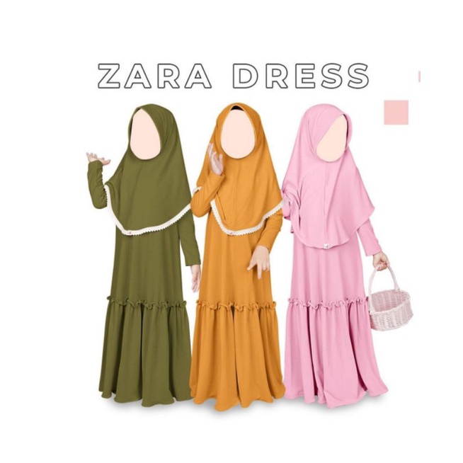 Atelier Angelina - Zara Dress & Daily Khimar Baby - Gamis & Kerudung Jersey Bayi & Anak