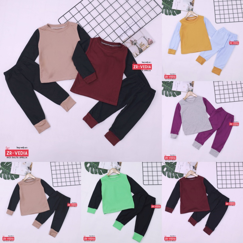 Baju Tidur Yummy uk Bayi 0-12 bulan / Setelan Baby Laki Perempuan One Set Panjang Murah Kiosbalitaaprillia