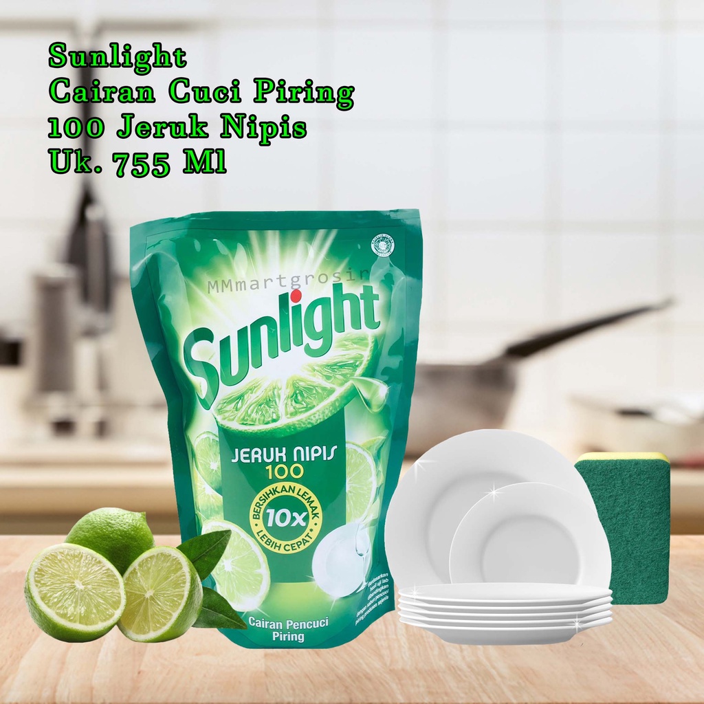 SUNLIGHT CAIRAN CUCI PIRING 100 JERUK NIPIS 650ML