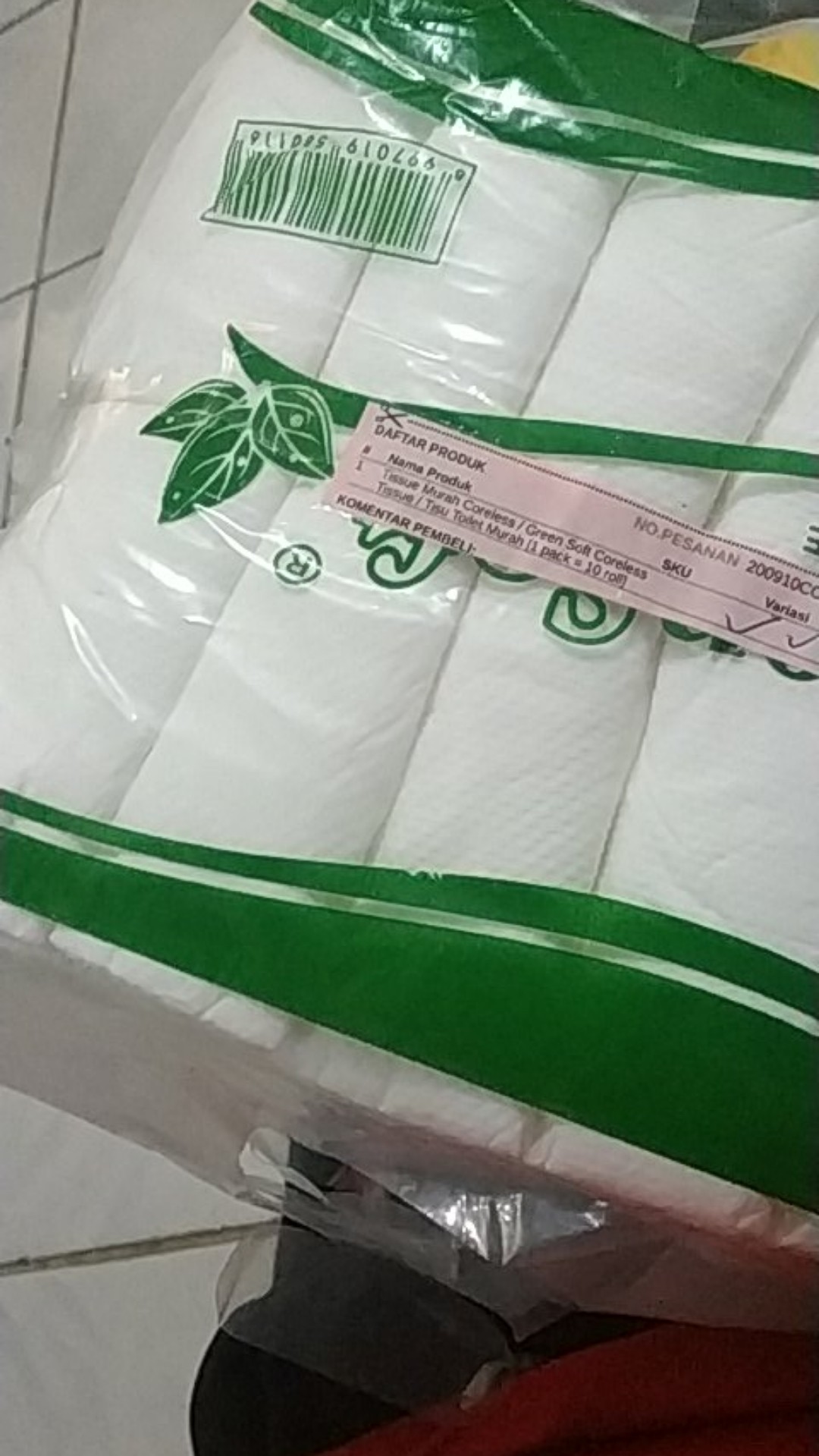 T-soft Tisu Toilet / Coreless Tissue (1 Pack Isi 10 Roll)