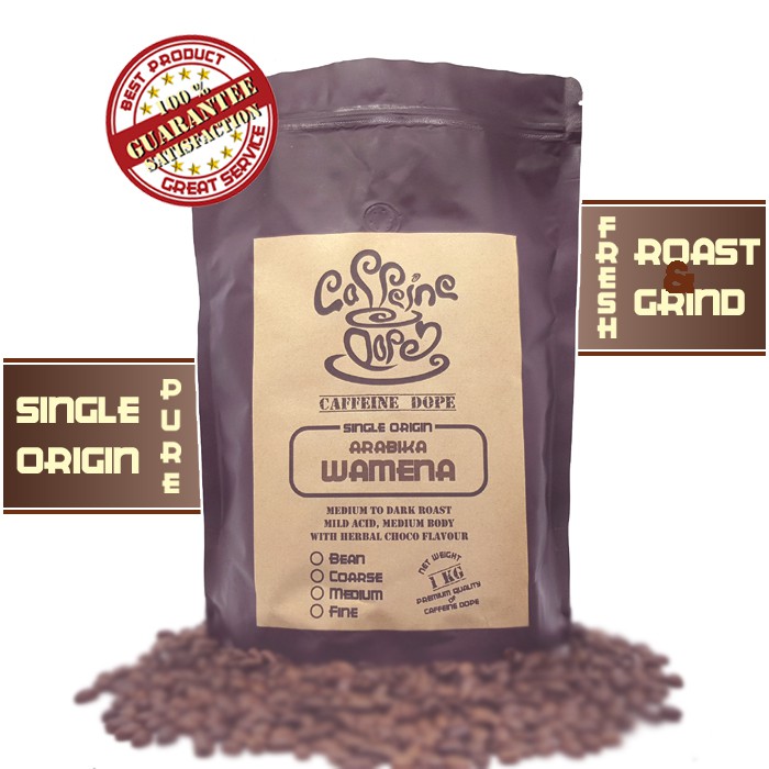 

Kopi Arabika Wamena 1 Kg Single Origin - Bean/Biji & Ground/Bubuk